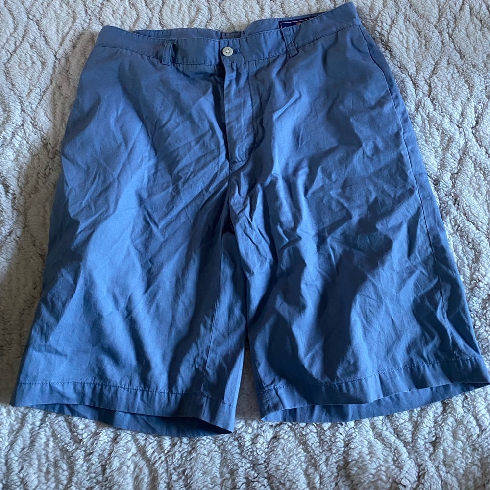 Vineyard Vines Men’s‎ Shorts Sz 32 Blue Chino Casual Coastal Preppy Cotton Twill